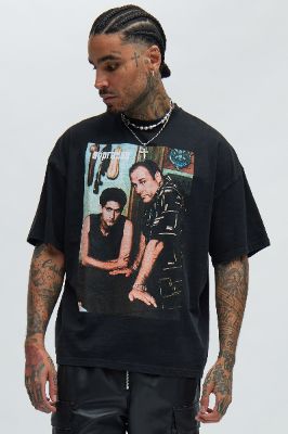 The Sopranos Tony And Christopher Short Sleeve Tee - Black sold by Fashion Nova