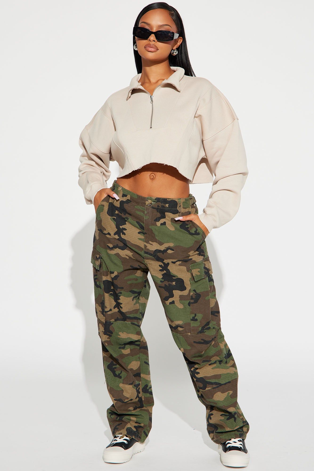 Catch My Vibe Lounge Pull Over - Taupe sold by Fashion Nova product image thumbnail 2