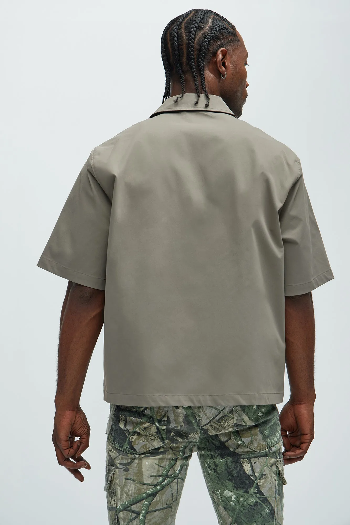 Cazenove Zip Shirt - Grey sold by Fashion Nova product image thumbnail 4