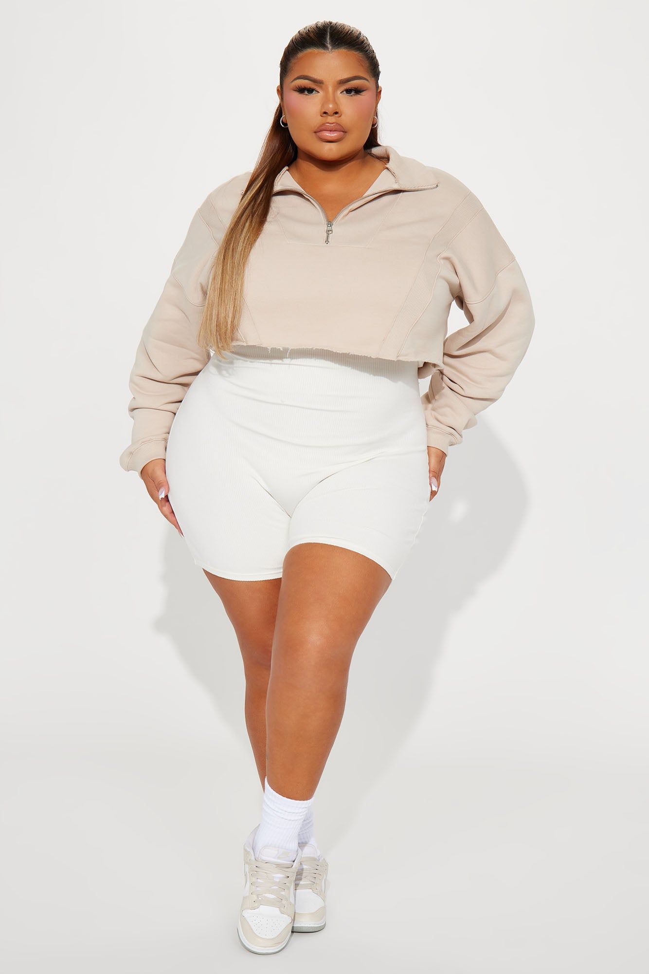 Catch My Vibe Lounge Pull Over - Taupe sold by Fashion Nova product image thumbnail 5