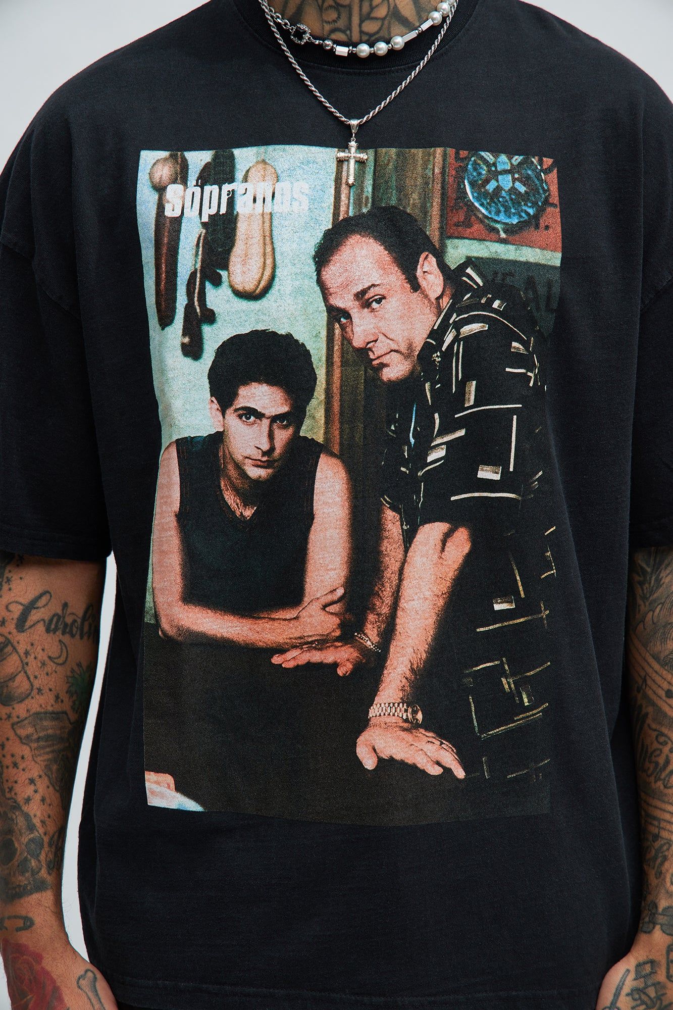 The Sopranos Tony And Christopher Short Sleeve Tee - Black sold by Fashion Nova product image thumbnail 3