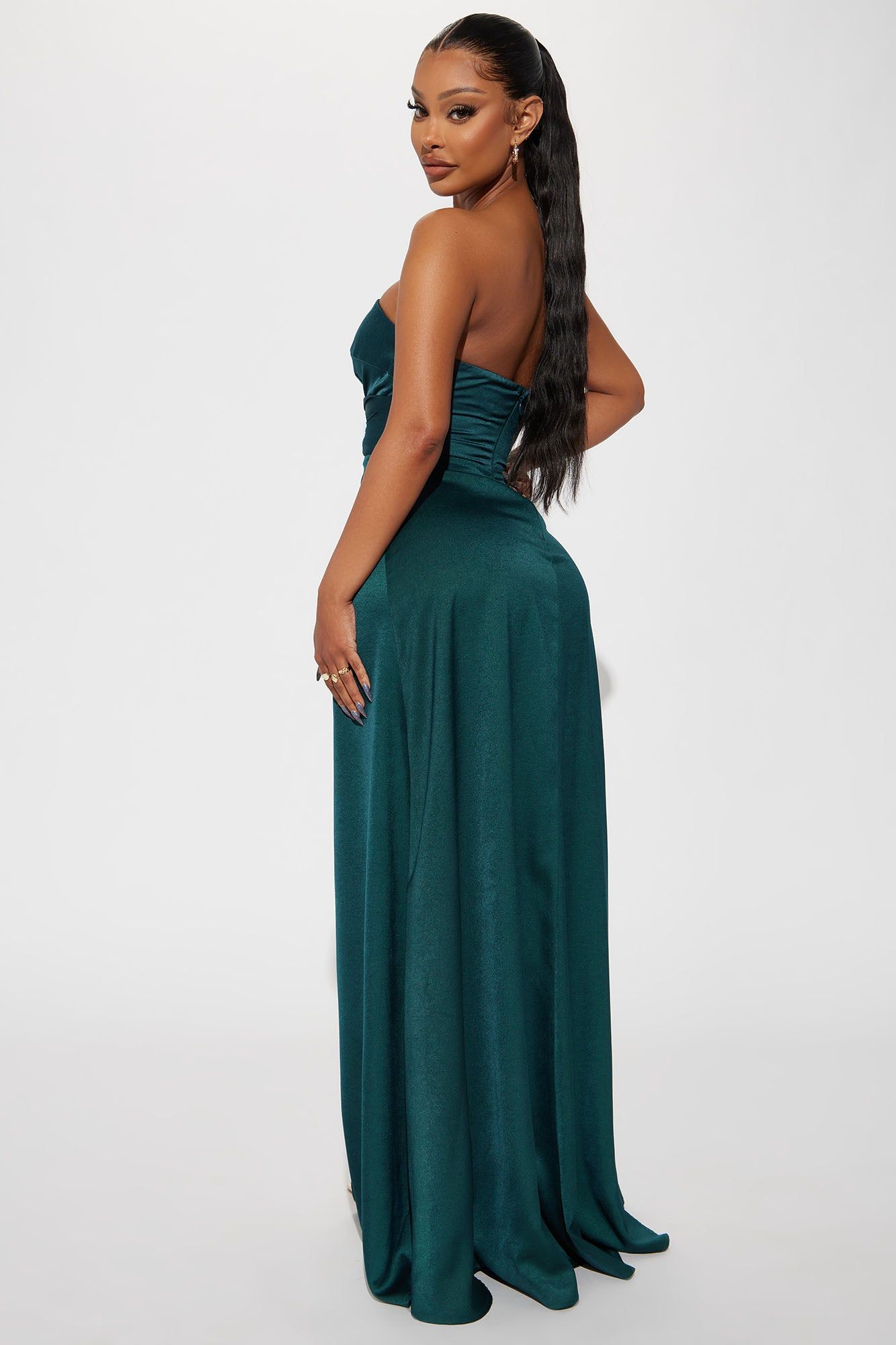Alyssa Gown - Emerald sold by Fashion Nova product image thumbnail 3