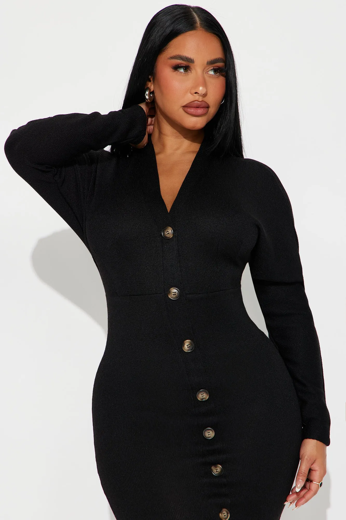 Corporate Confidence Midi Dress - Black sold by Fashion Nova product image thumbnail 2