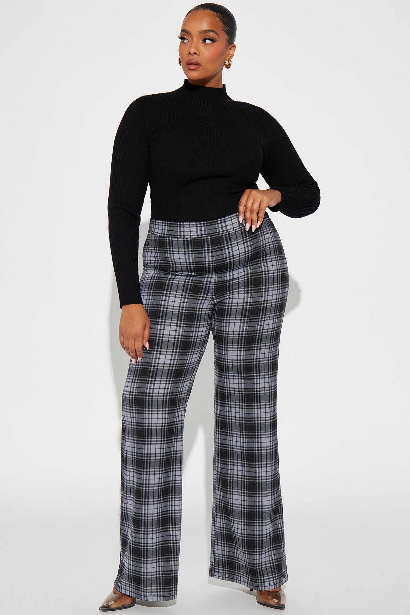 Jahia Flare Pants - Grey/combo sold by Fashion Nova product image thumbnail 4