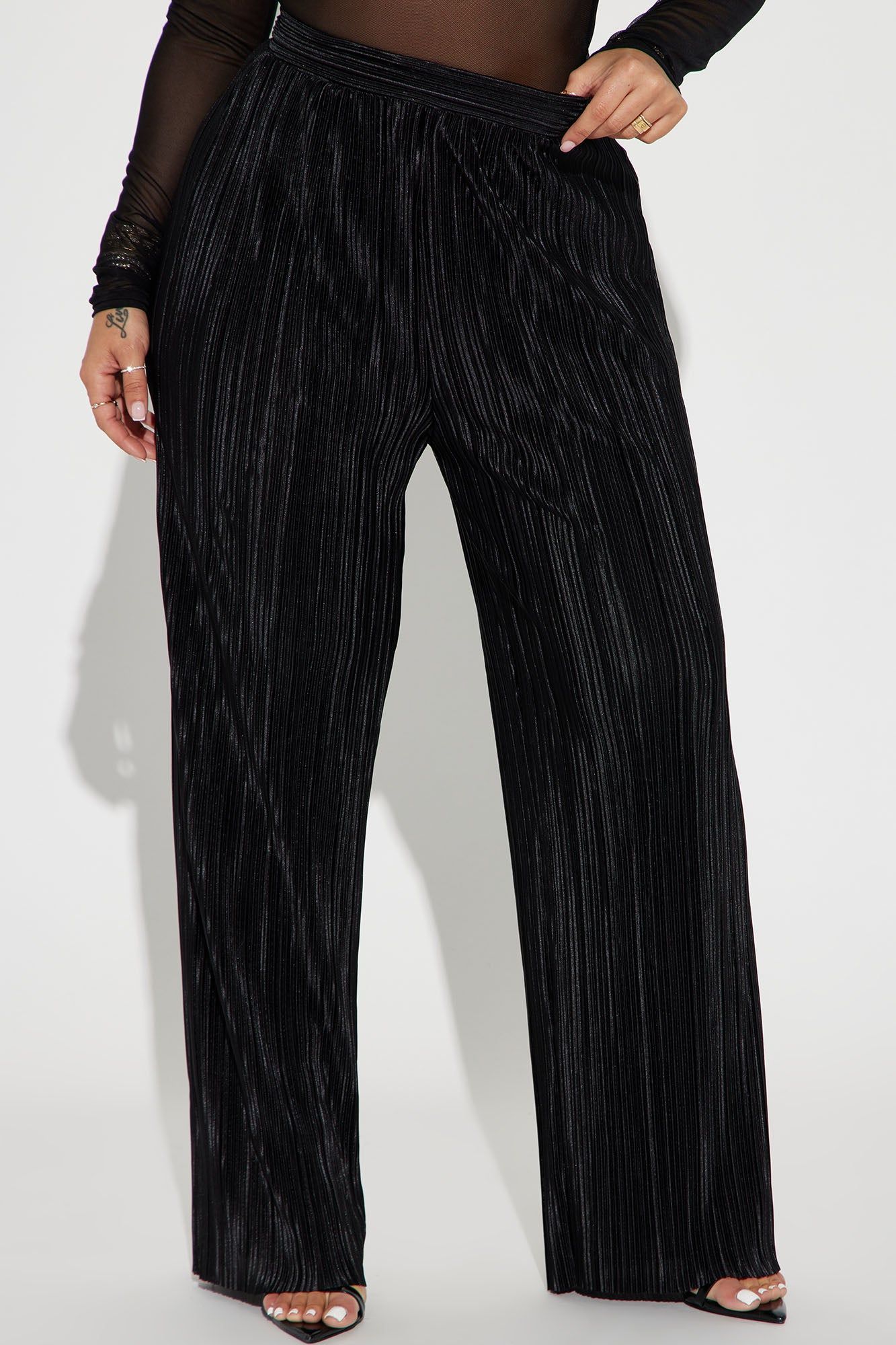 Trya Plisse Pant - Black sold by Fashion Nova product image thumbnail 2