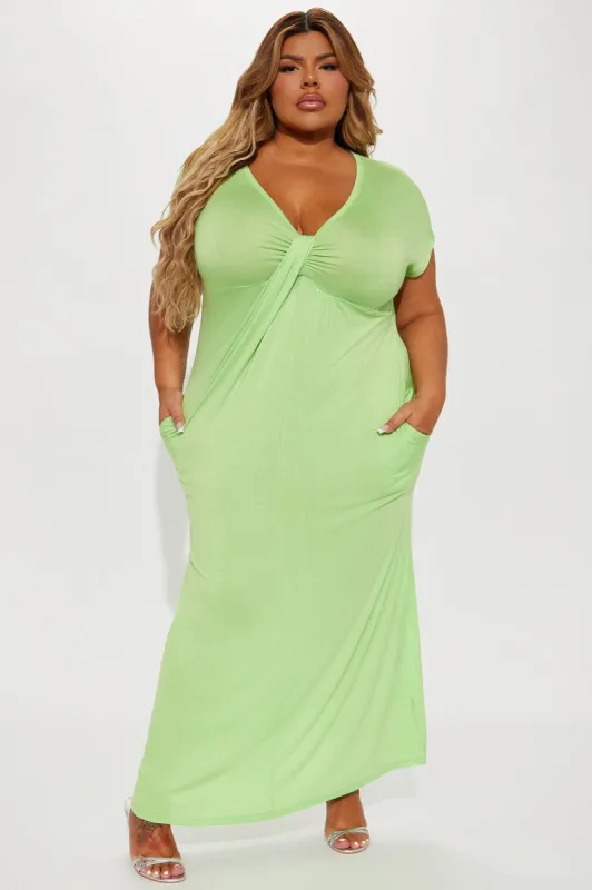 Steph Maxi Dress - Lime sold by Fashion Nova