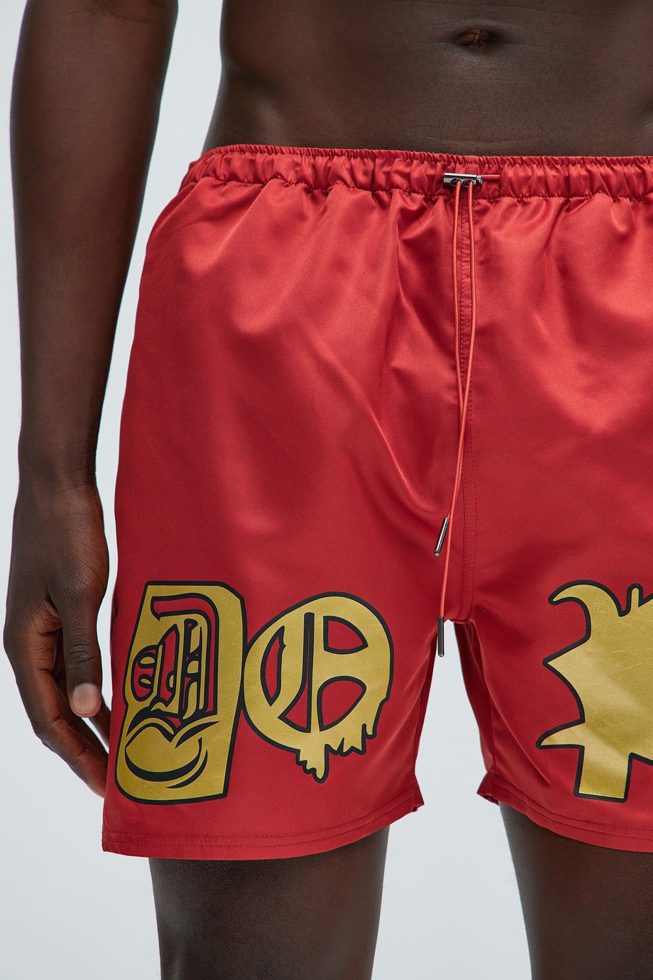 Dope Bars Swim Trunks - Red sold by Fashion Nova product image thumbnail 4