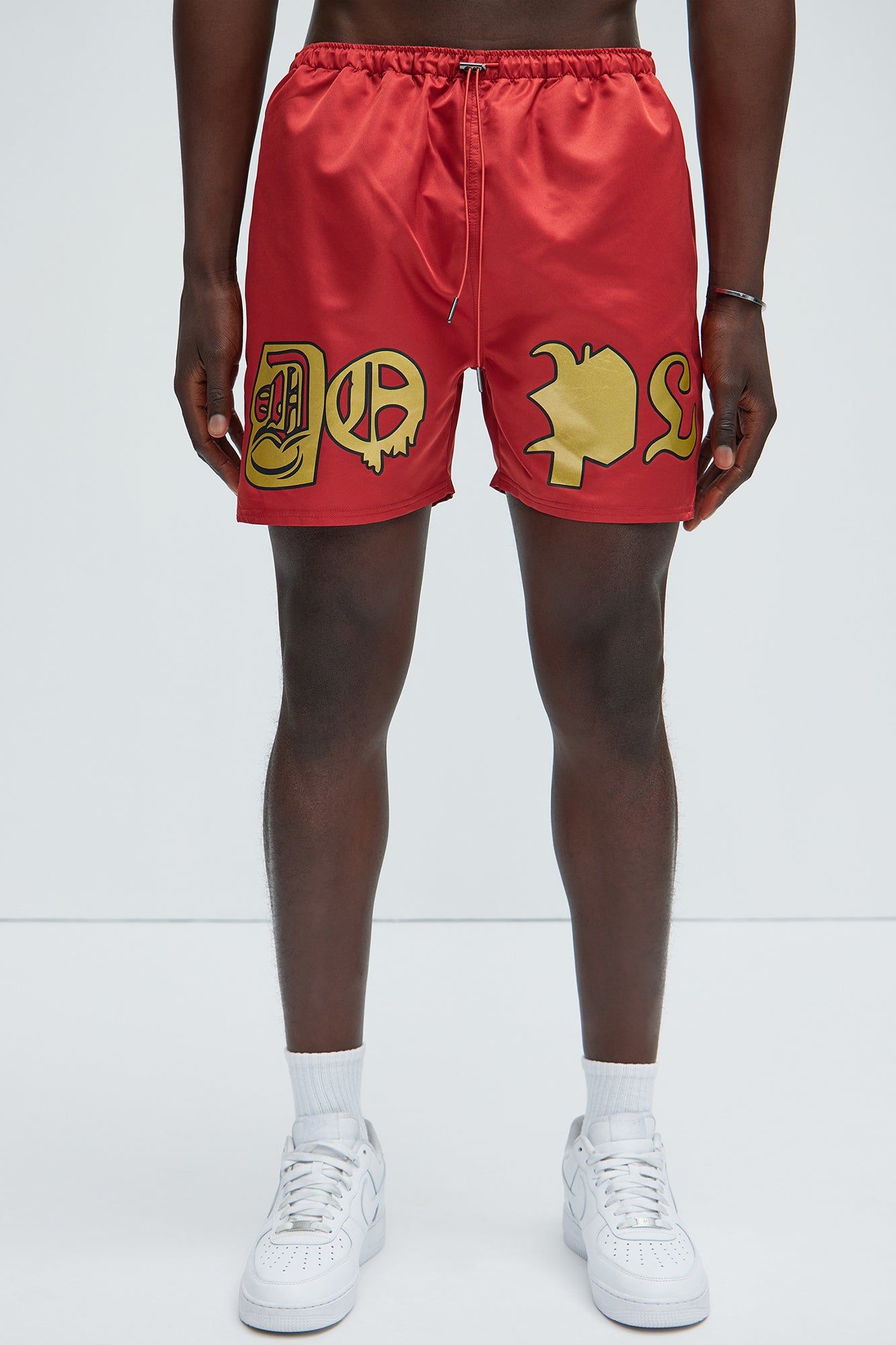 Dope Bars Swim Trunks - Red sold by Fashion Nova product image thumbnail 3