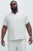 Bahamas Linen Shirt - Oatmeal sold by Fashion Nova