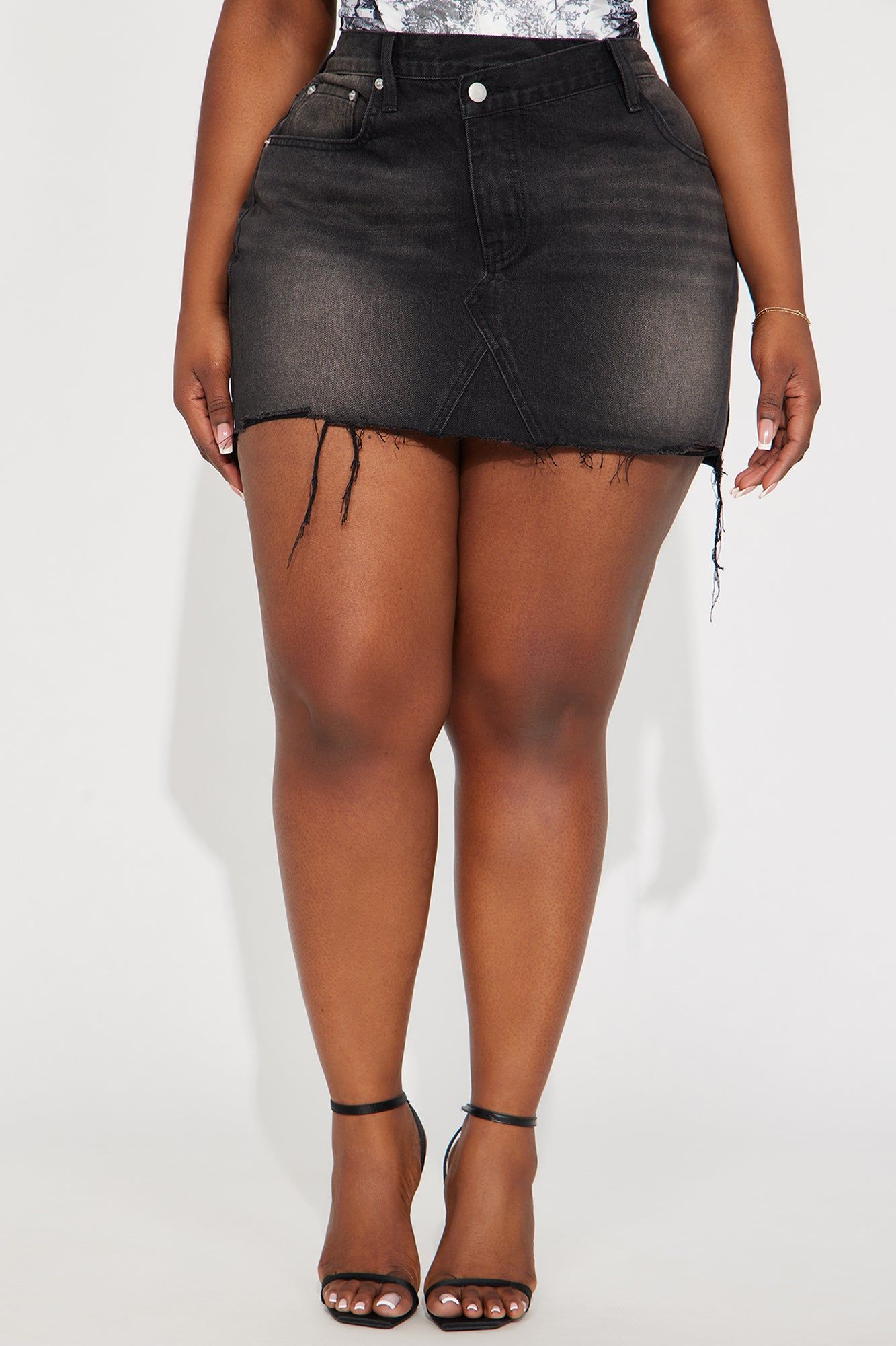Kendall Denim Mini Skirt - Black Wash sold by Fashion Nova product image thumbnail 5