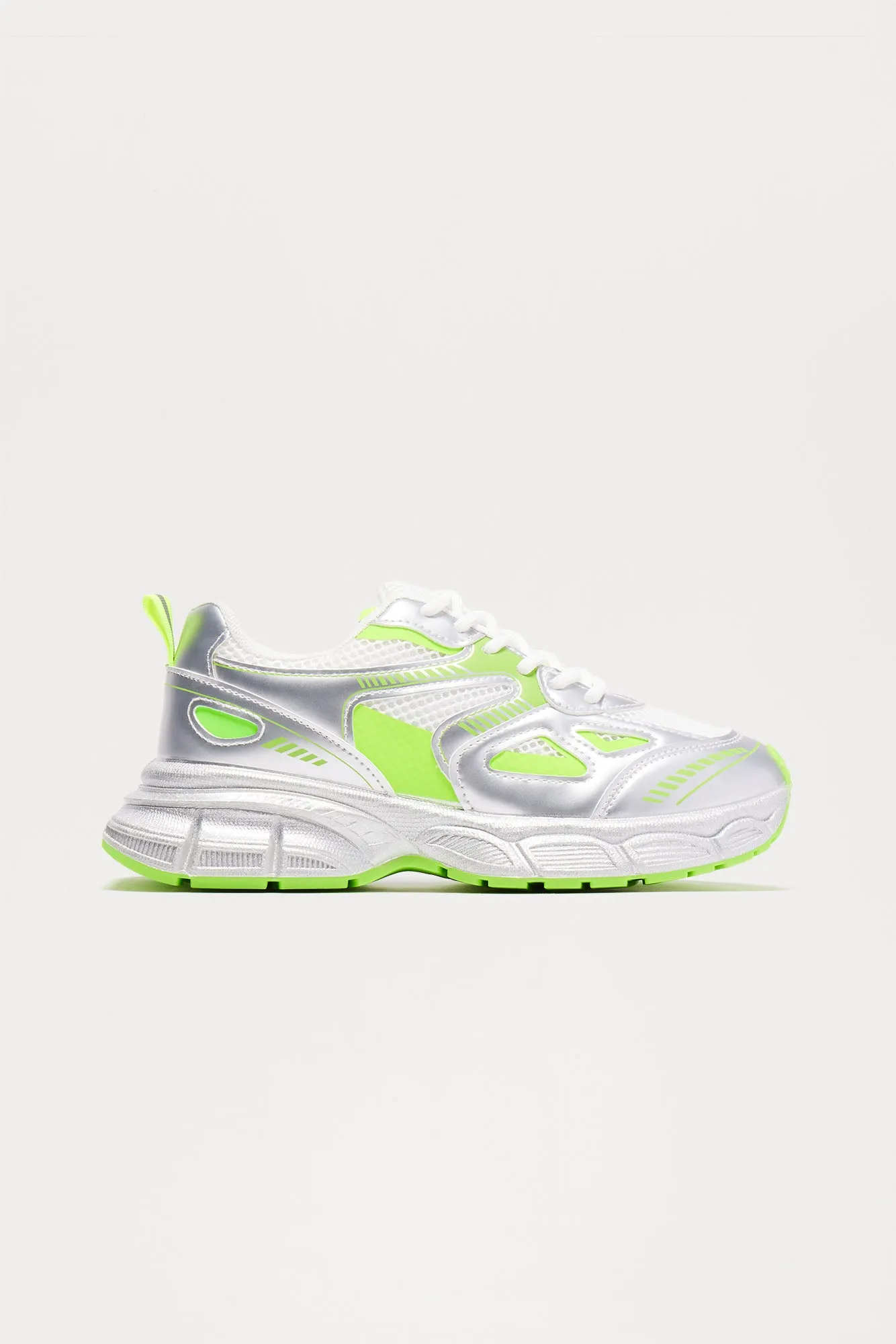 Stella Platform Sneakers - Neon Green sold by Fashion Nova