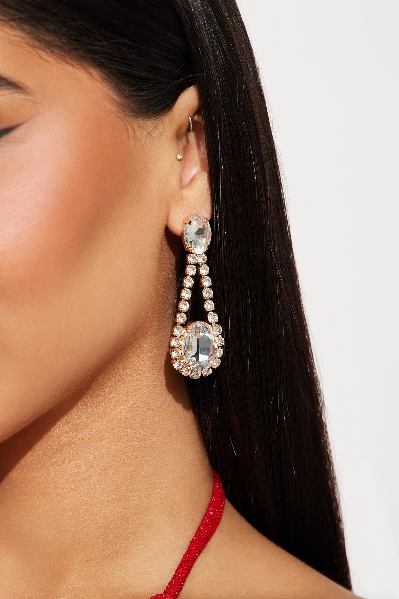 Glamorous Gal Drop Earrings - Gold sold by Fashion Nova