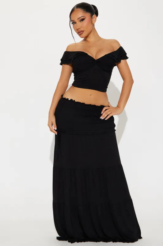 With Grace Skirt Set - Black sold by Fashion Nova