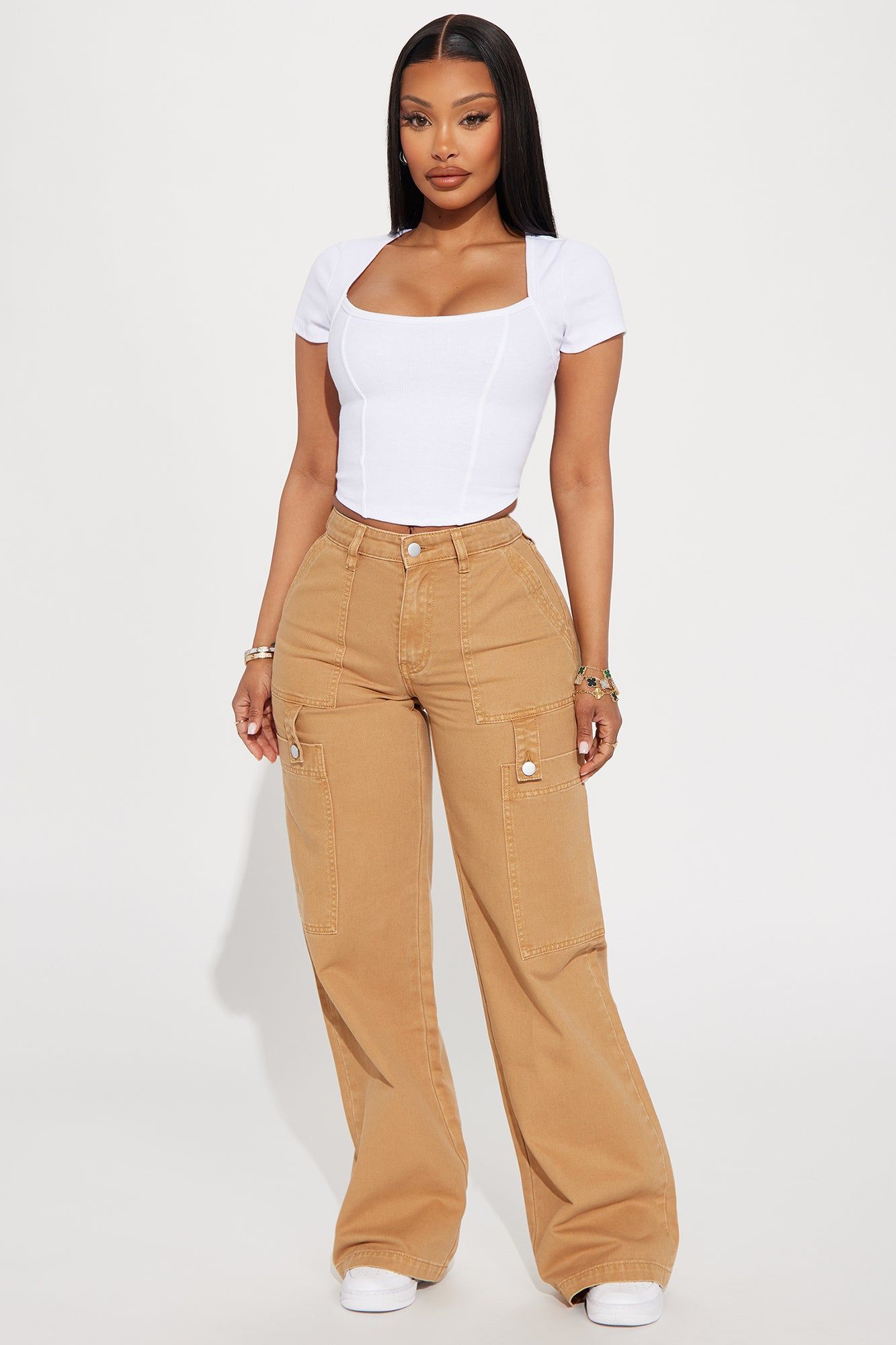 Ashley Ribbed Top - White sold by Fashion Nova product image thumbnail 2