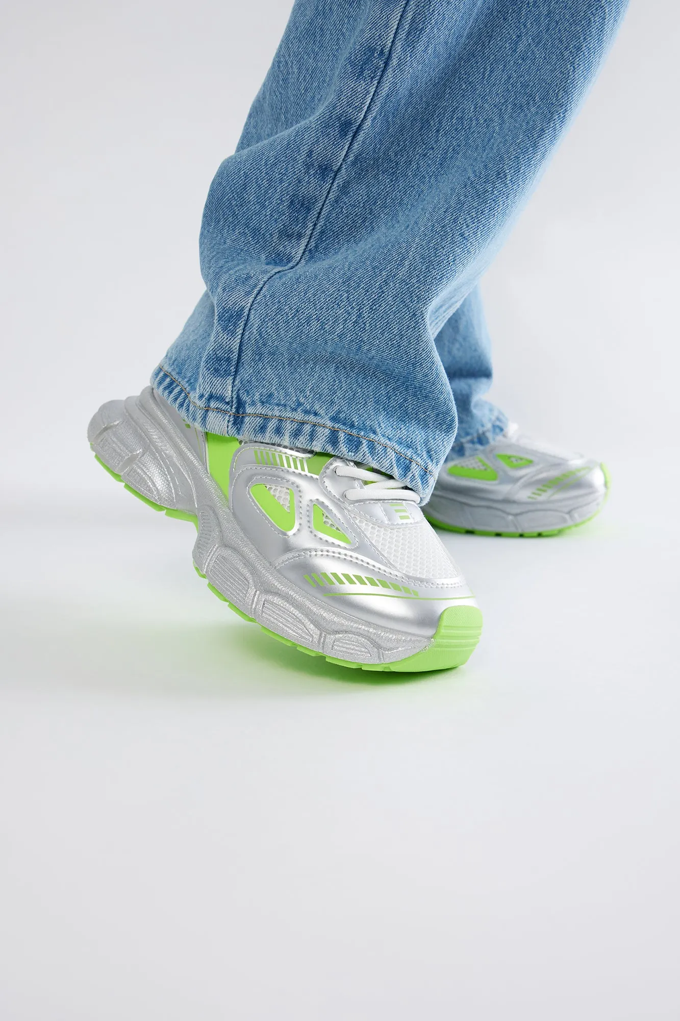 Stella Platform Sneakers - Neon Green sold by Fashion Nova product image thumbnail 2
