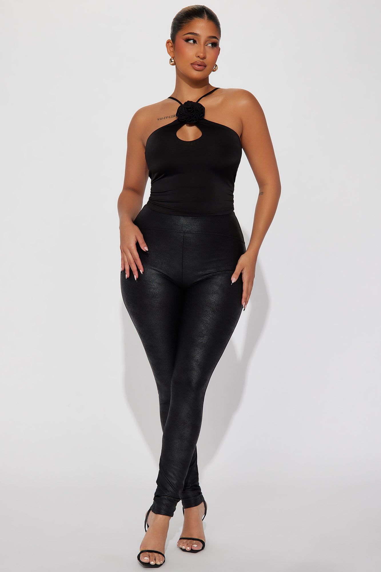 Ria Rosette Halter Top - Black sold by Fashion Nova product image thumbnail 2