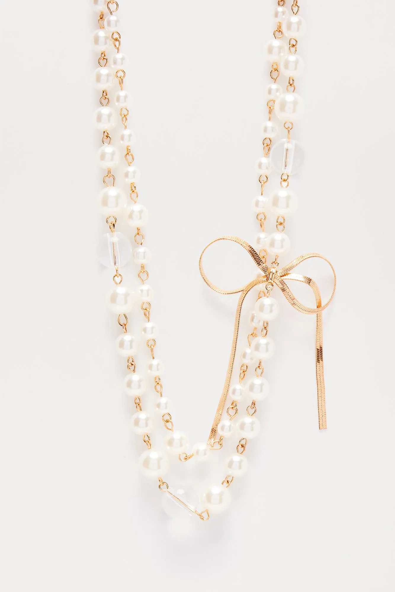 Lady May Necklace - White/Gold sold by Fashion Nova product image thumbnail 3
