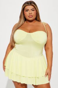 Kaitlyn Mini Dress - Yellow sold by Fashion Nova