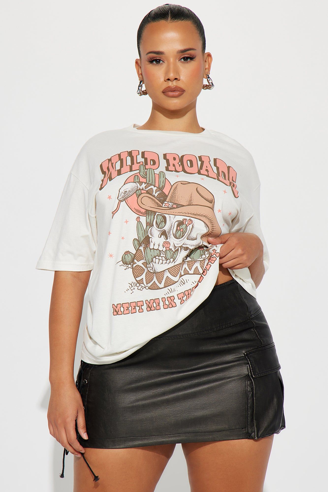Wild Roads Graphic Tee - Ivory sold by Fashion Nova product image thumbnail 4