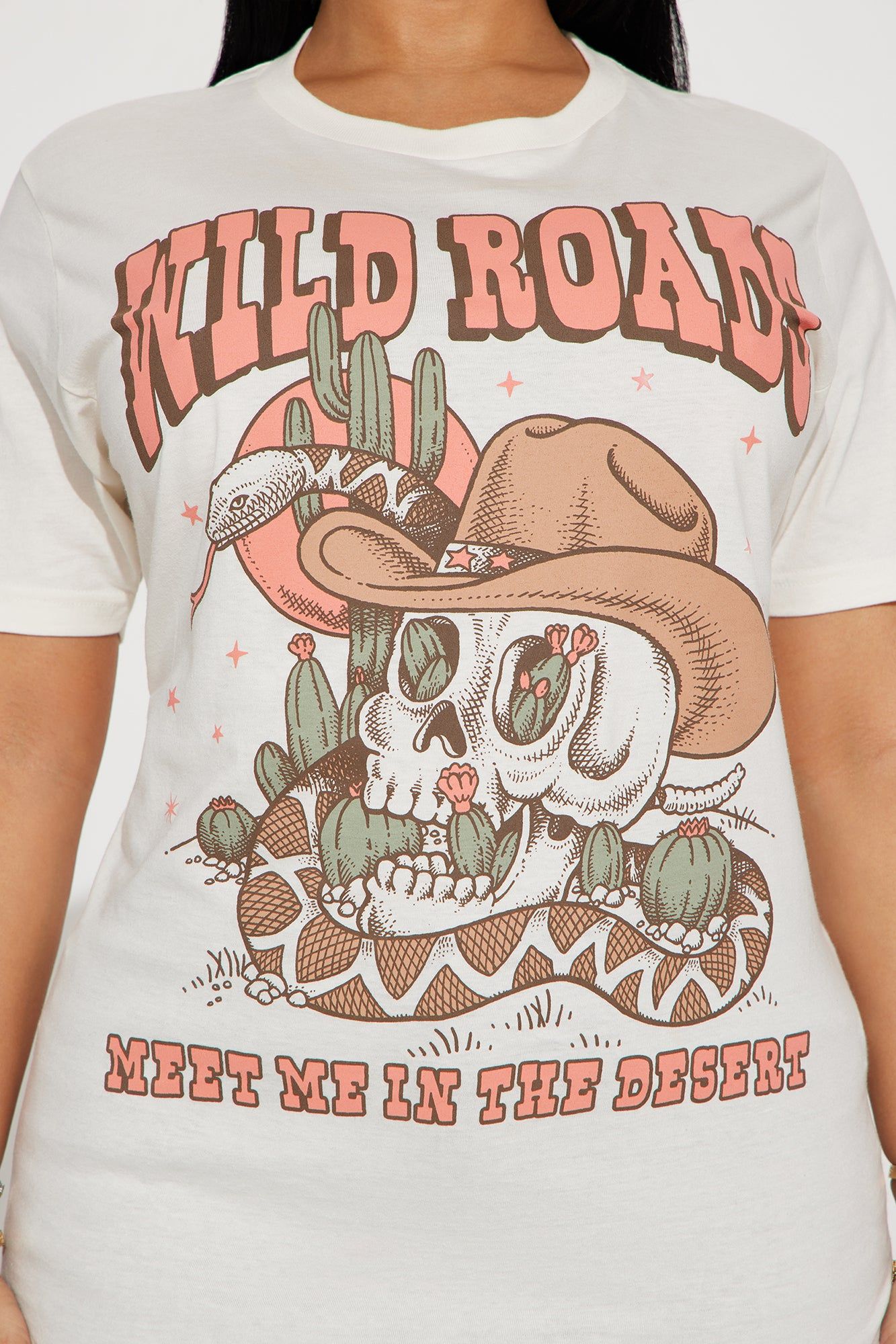 Wild Roads Graphic Tee - Ivory sold by Fashion Nova product image thumbnail 3