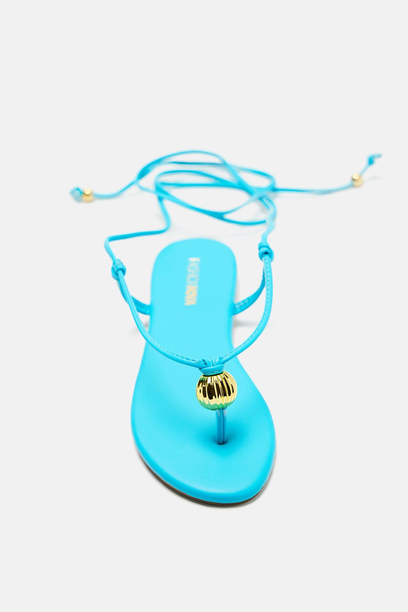 Kacie Flat Sandals - Blue sold by Fashion Nova product image thumbnail 5