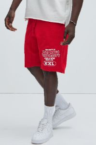 Trap Haus University Sweatshorts - Red sold by Fashion Nova