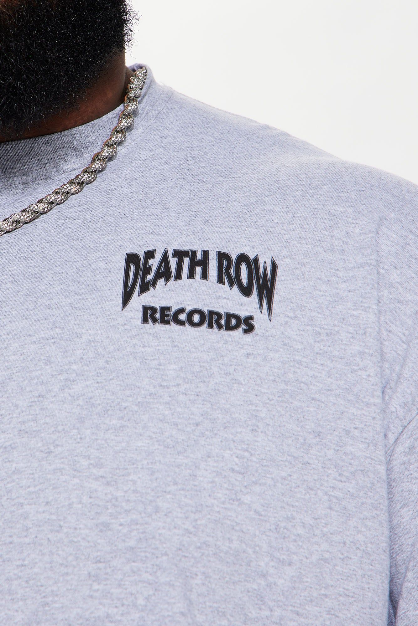 Death Row Records Greatest Hits Short Sleeve Tee - Grey sold by Fashion Nova product image thumbnail 7