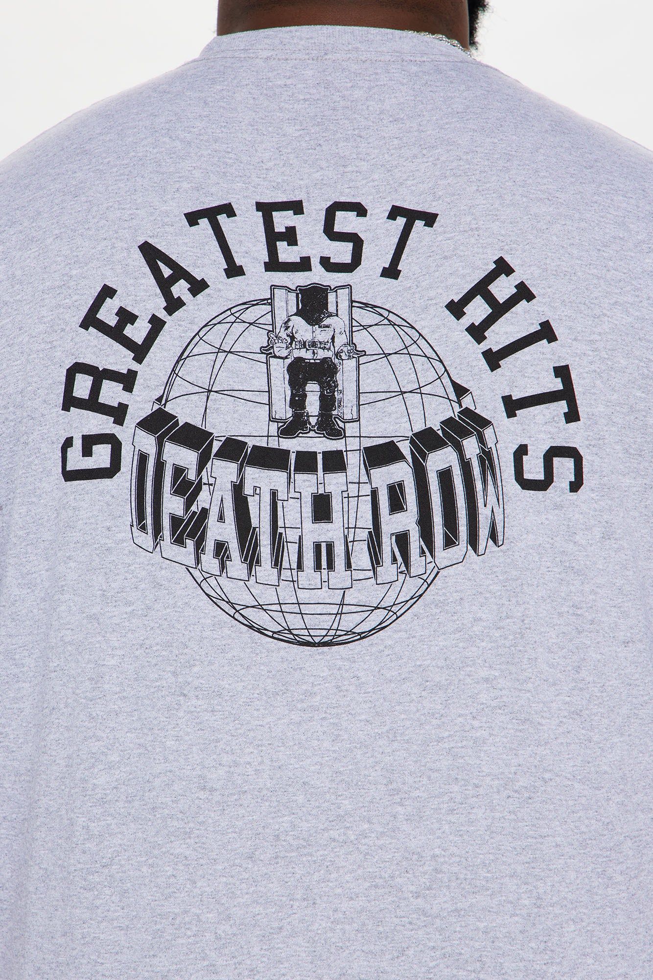 Death Row Records Greatest Hits Short Sleeve Tee - Grey sold by Fashion Nova product image thumbnail 8