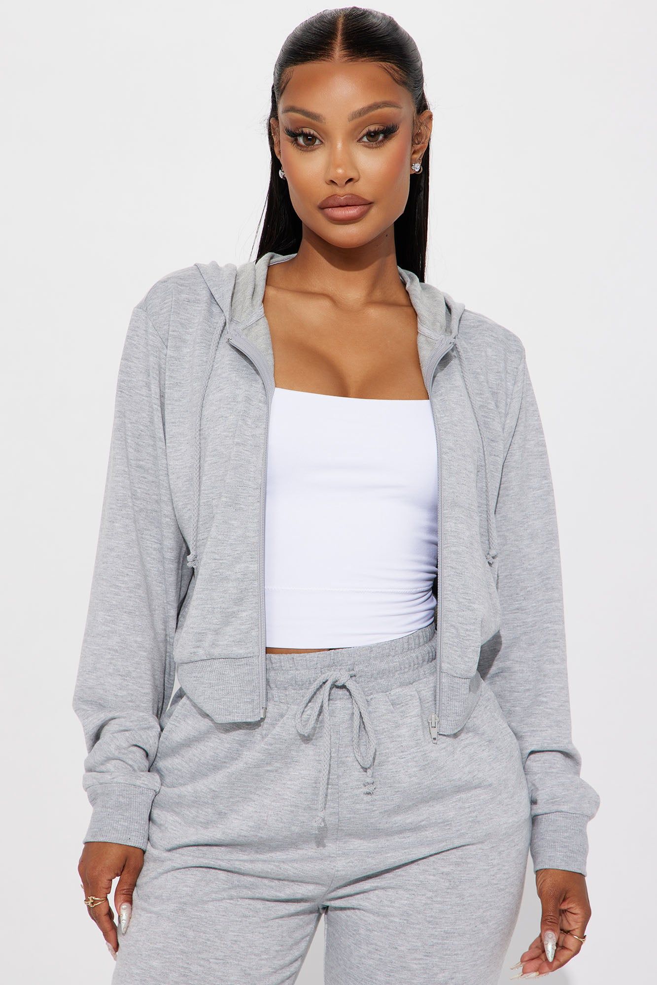 Classic Vibe Jogger Set - Heather Grey sold by Fashion Nova product image thumbnail 2