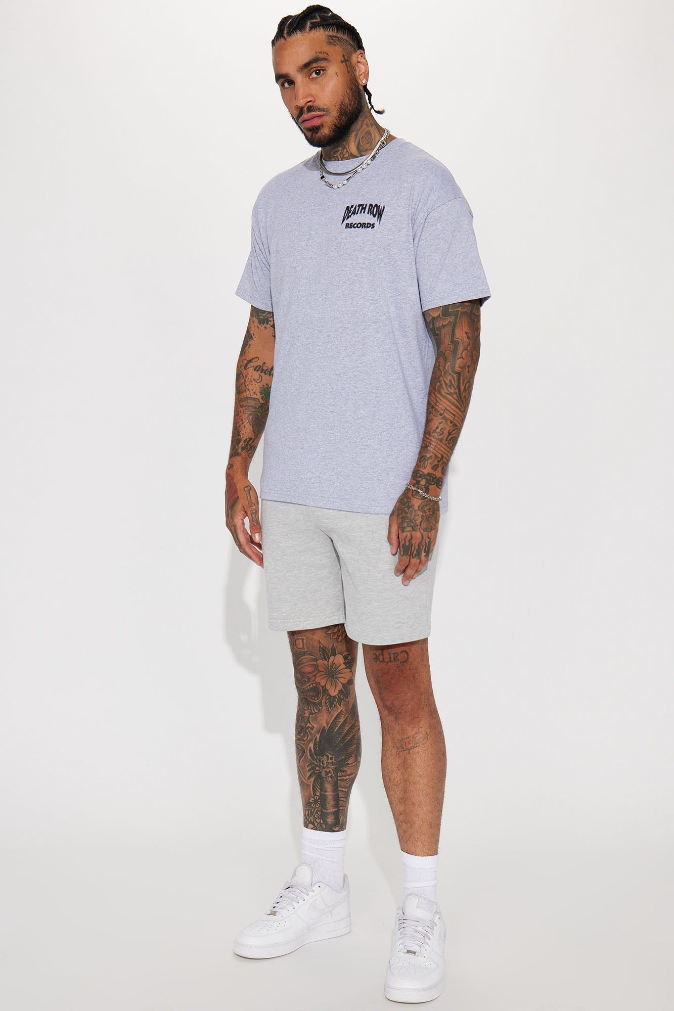 Death Row Records Greatest Hits Short Sleeve Tee - Grey sold by Fashion Nova product image thumbnail 3
