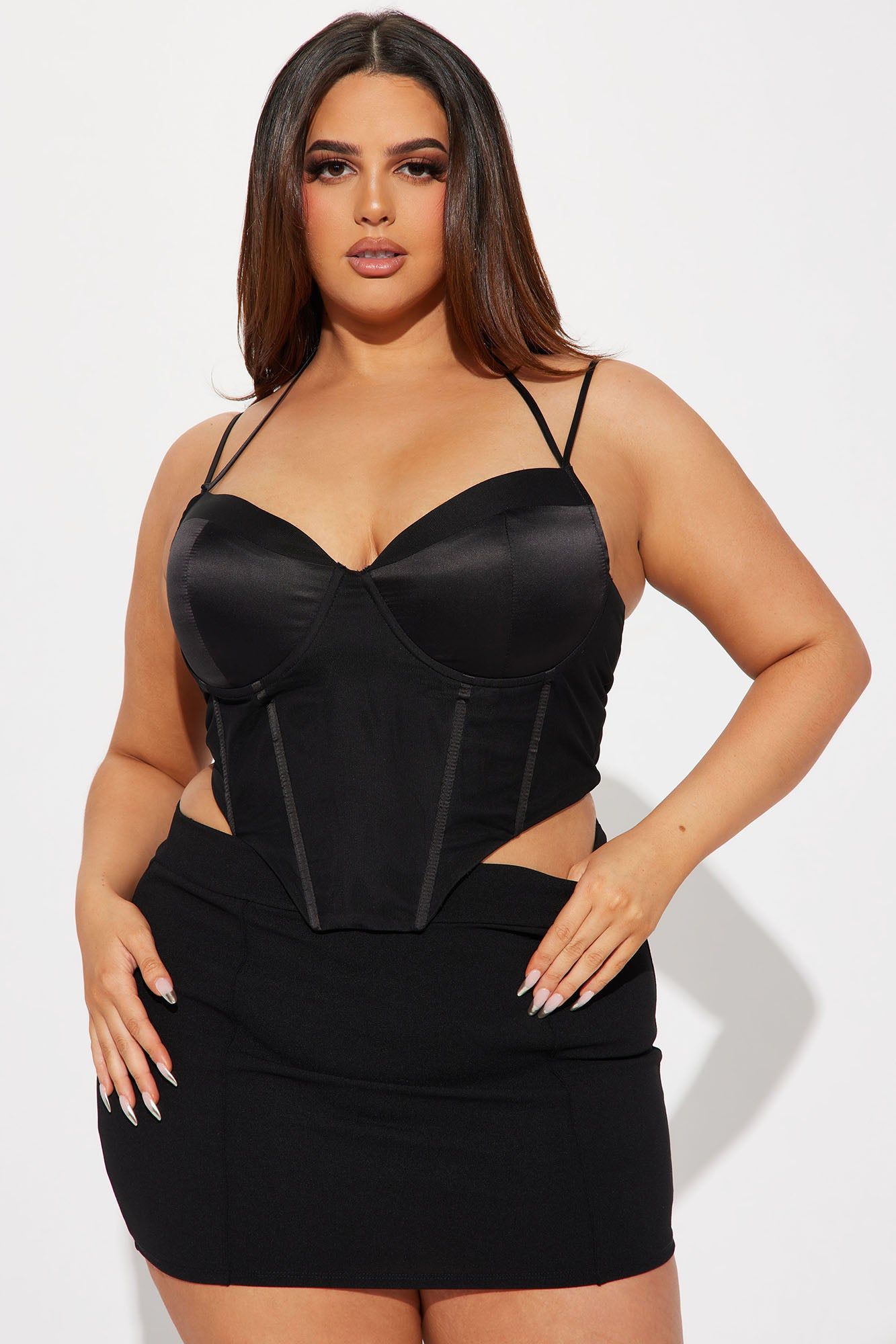 Love Lust Mesh Corset Top - Black sold by Fashion Nova product image thumbnail 4