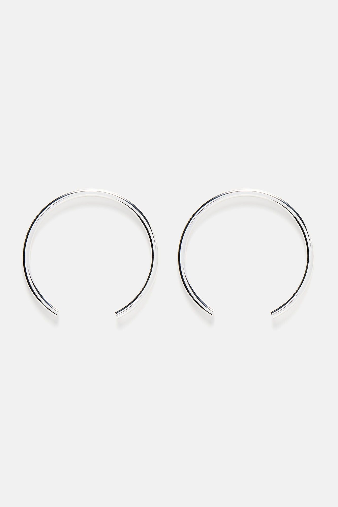 Over The Loop Earrings - Silver sold by Fashion Nova product image thumbnail 3