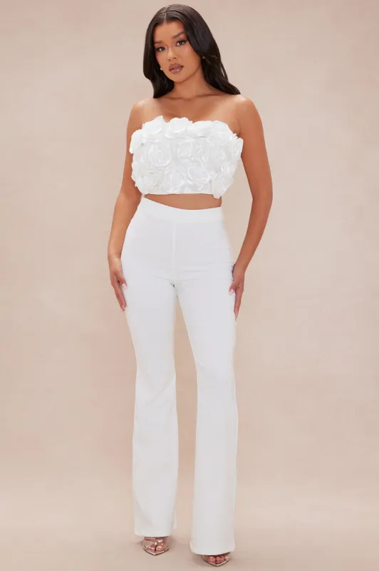 Anna Rose Pant Set - White made by Fashion Nova