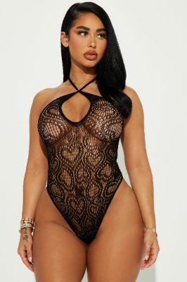 Sweet As Love Bodystocking Teddy - Black sold by Fashion Nova