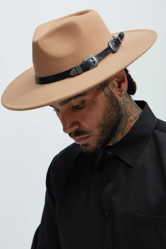 Seattle Full Brim Hat - Tan sold by Fashion Nova