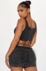 Let's Go Girls Belted Denim Mini Skirt - Black Wash sold by Fashion Nova