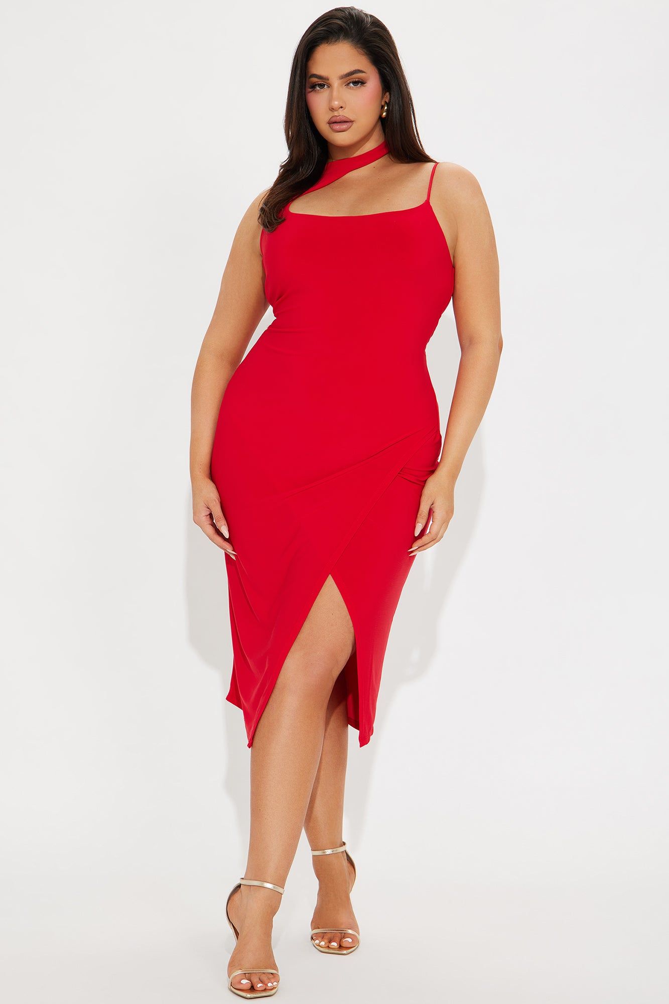 Top Of The Line Midi Dress - Red sold by Fashion Nova product image thumbnail 4