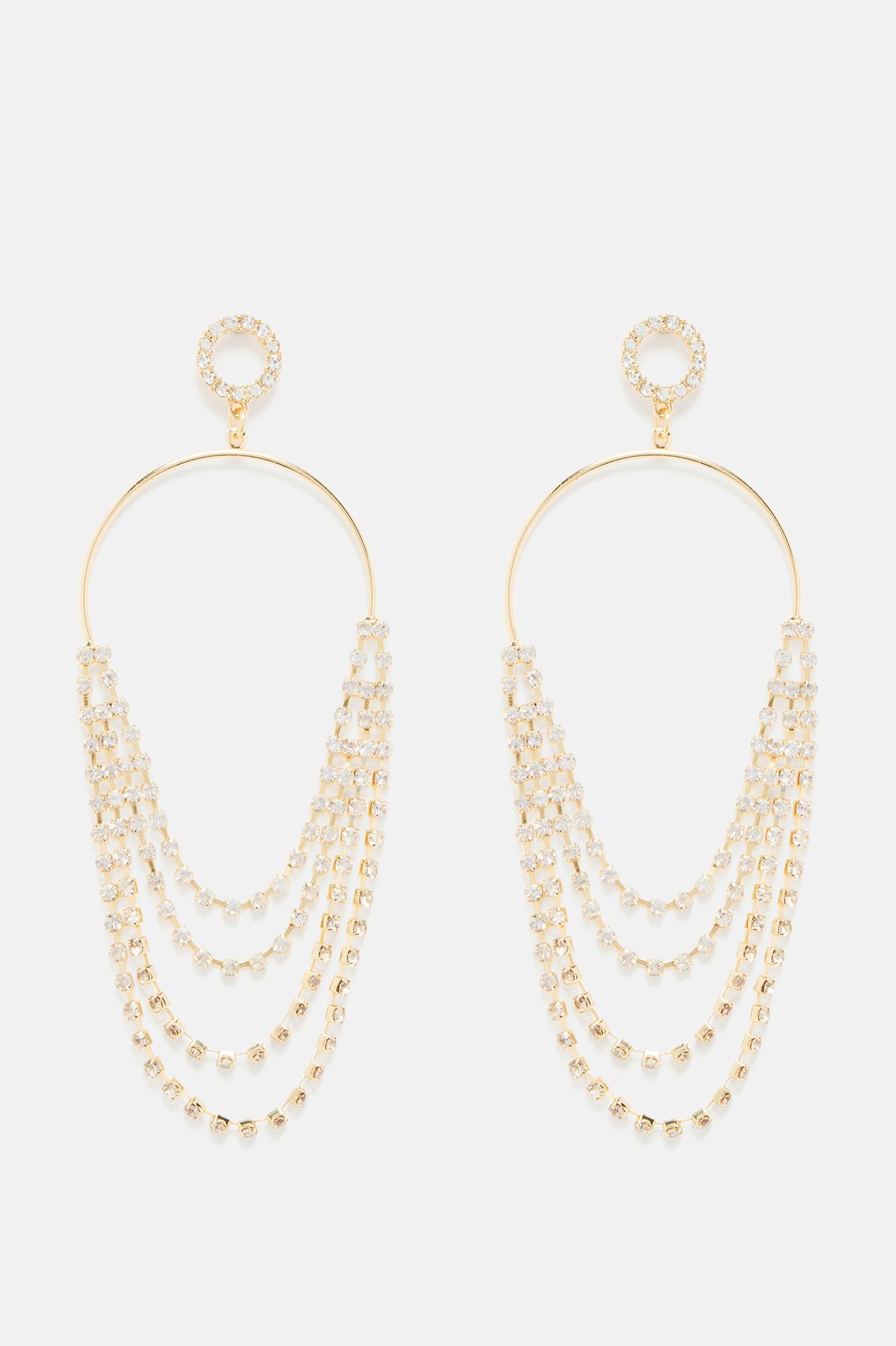 Night Life Shine Earrings - Gold sold by Fashion Nova product image thumbnail 3