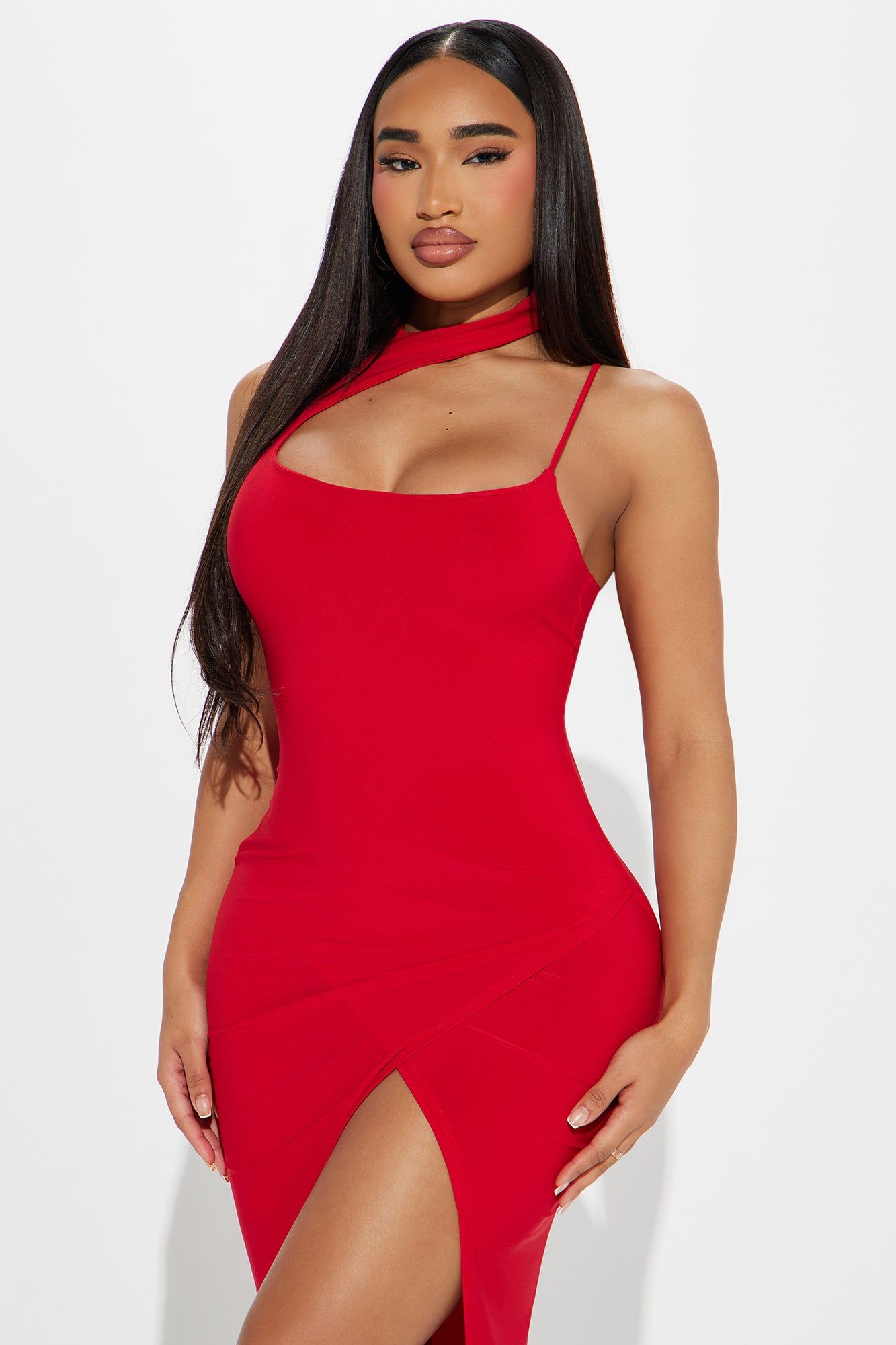 Top Of The Line Midi Dress - Red sold by Fashion Nova product image thumbnail 2