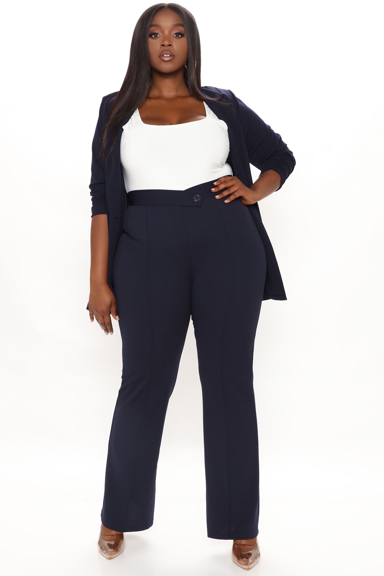 Call It Even Wide Leg Dress Pants - Navy sold by Fashion Nova product image thumbnail 5