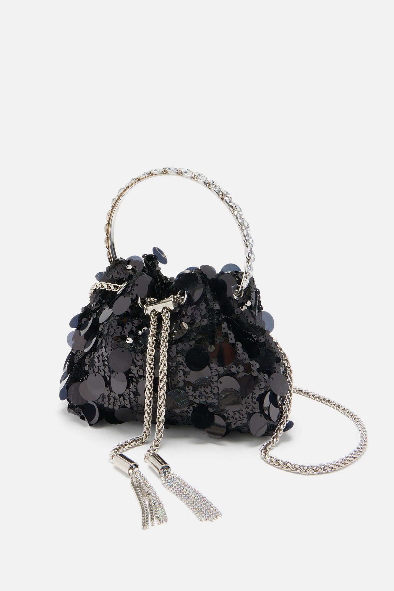 Sequin Bucket Bag - Black sold by Fashion Nova product image thumbnail 3