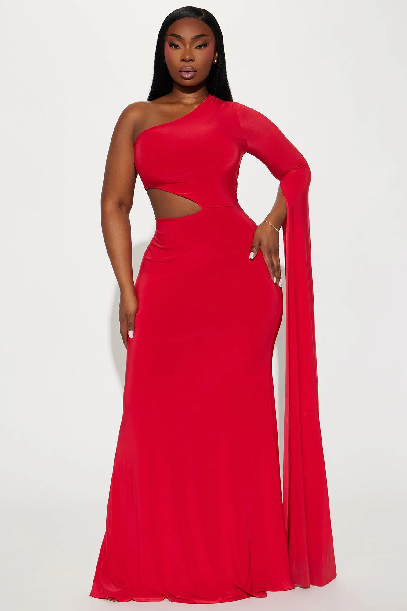 Not The Drama Gown - Red sold by Fashion Nova product image thumbnail 4
