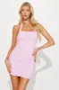 Alexa Rhinestone Mini Dress - Pink sold by Fashion Nova