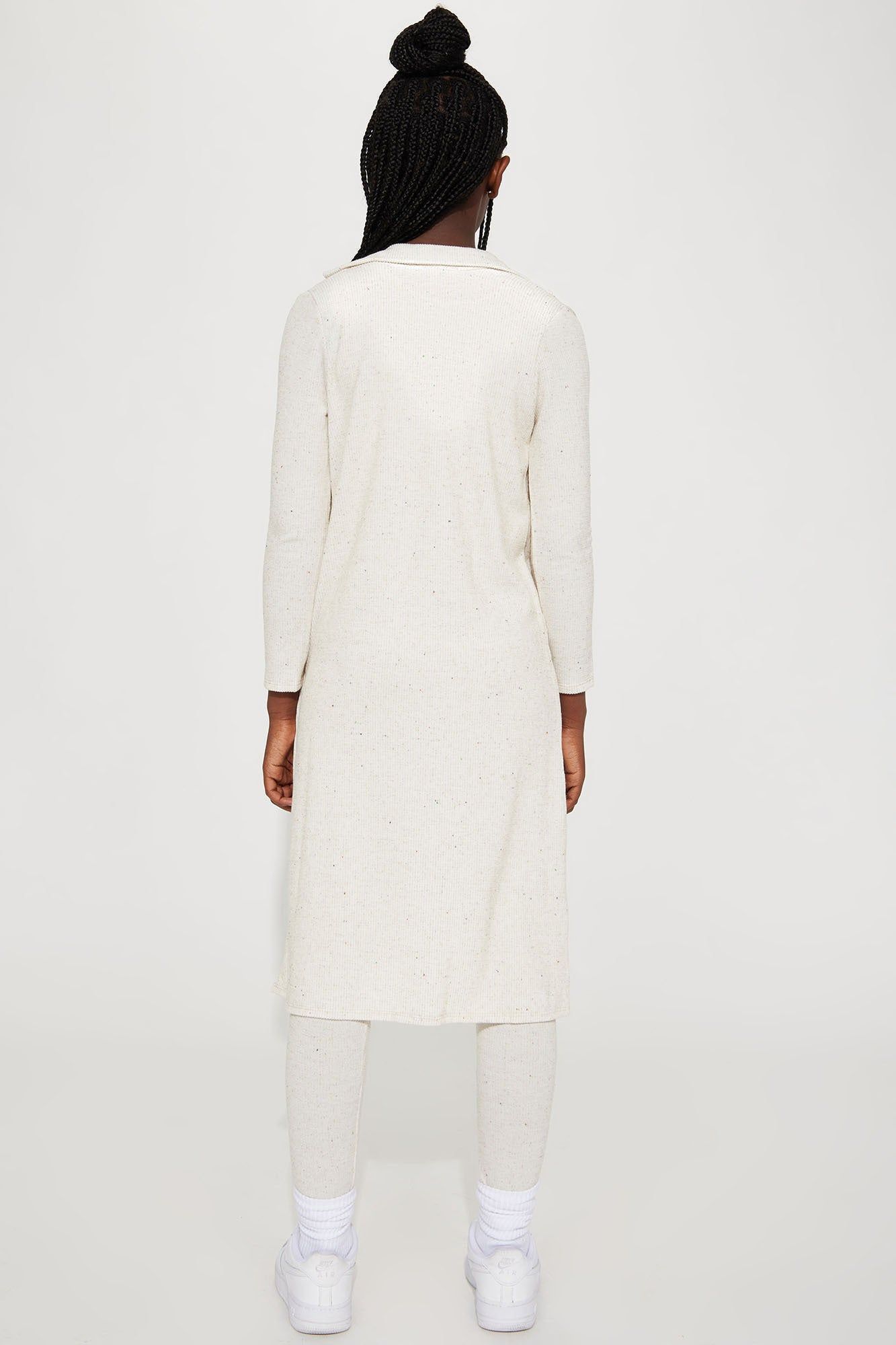 Mini Just Relax 3 Piece Ribbed Legging Set - Oatmeal sold by Fashion Nova product image thumbnail 3