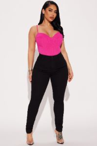 Take It All In Bodysuit - Fuchsia sold by Fashion Nova