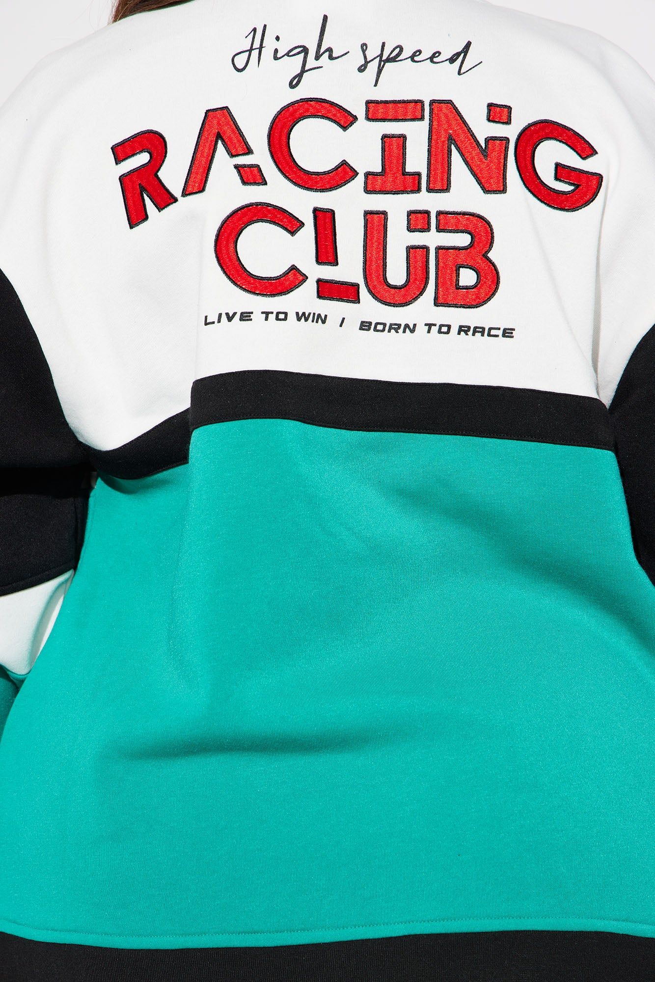 Start Your Engines Bomber Jacket - Green/combo sold by Fashion Nova product image thumbnail 11