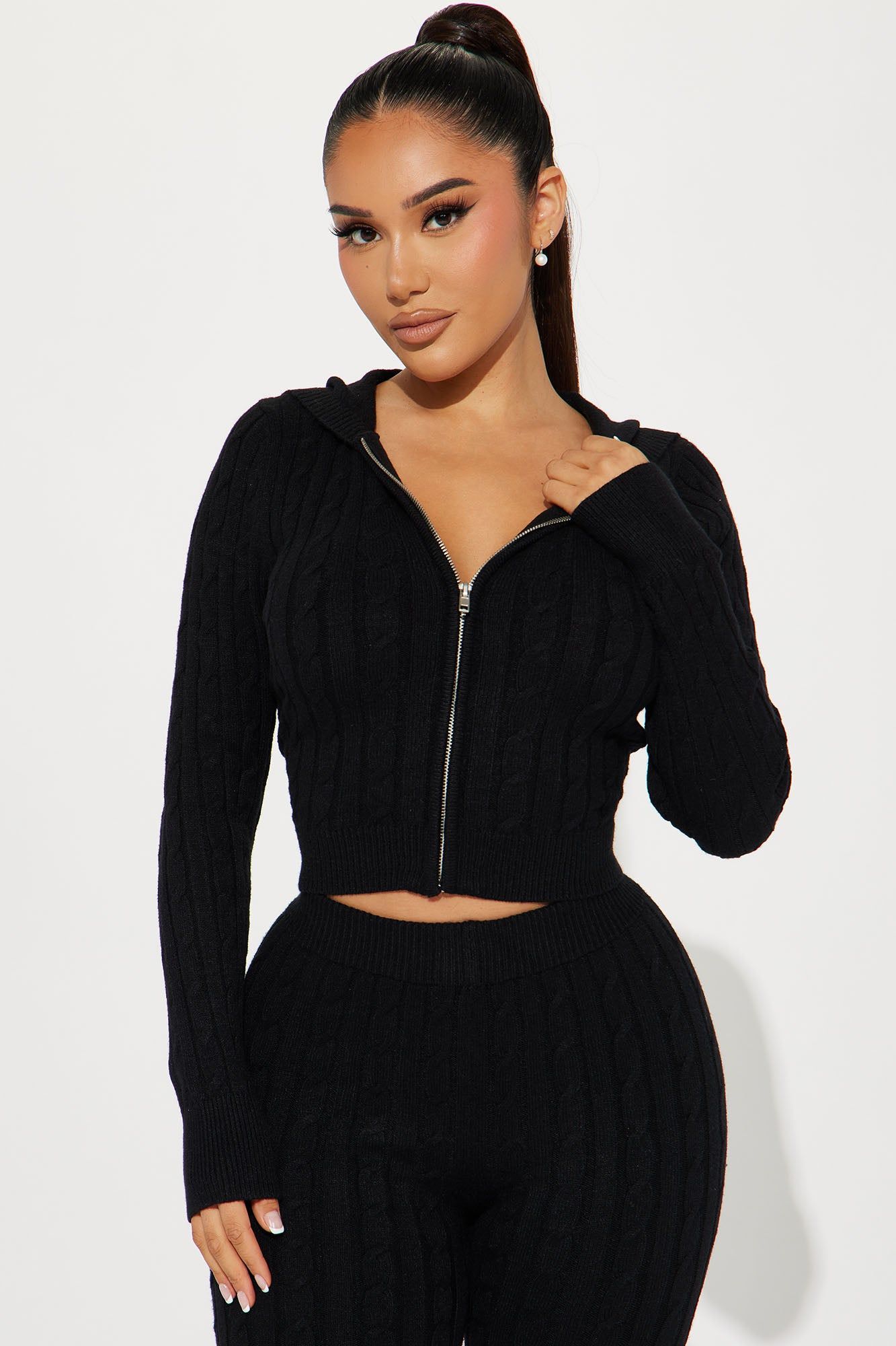 Rylee Sweater Legging Set - Black sold by Fashion Nova product image thumbnail 2