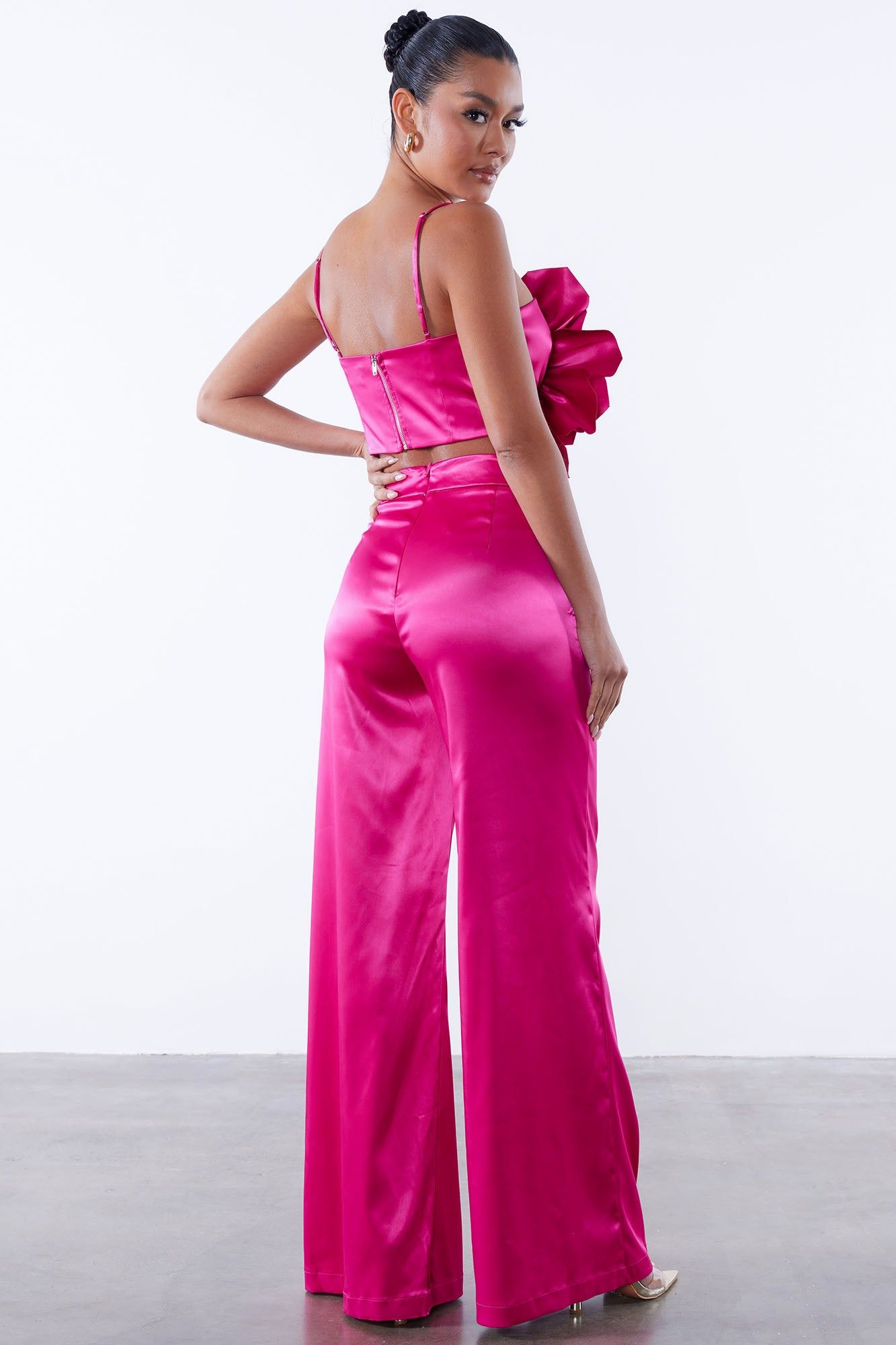 Rosalia Flower Pant Set - Magenta sold by Fashion Nova product image thumbnail 4