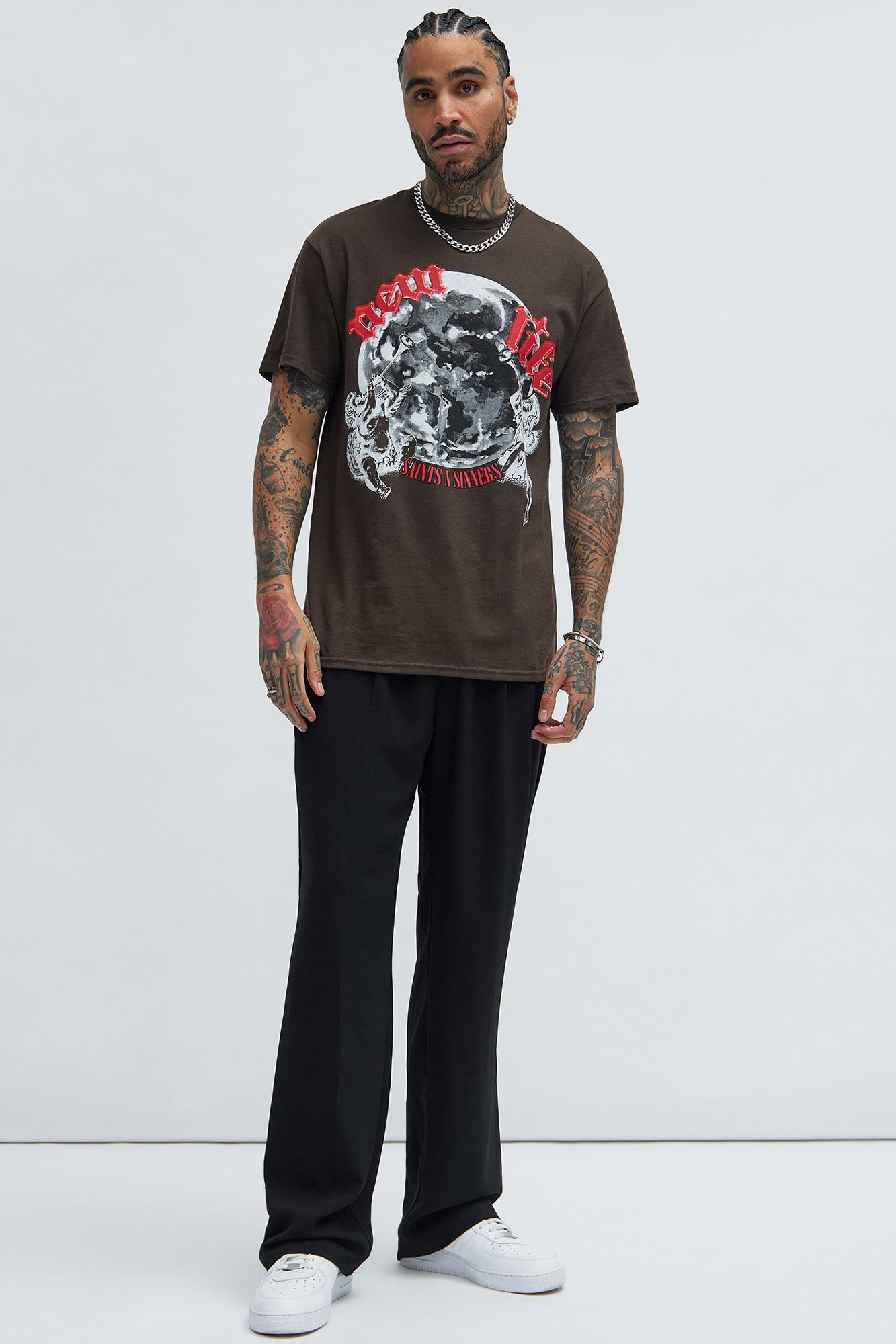 Big Hill Peaks Short Sleeve Tee - Chocolate sold by Fashion Nova product image thumbnail 2