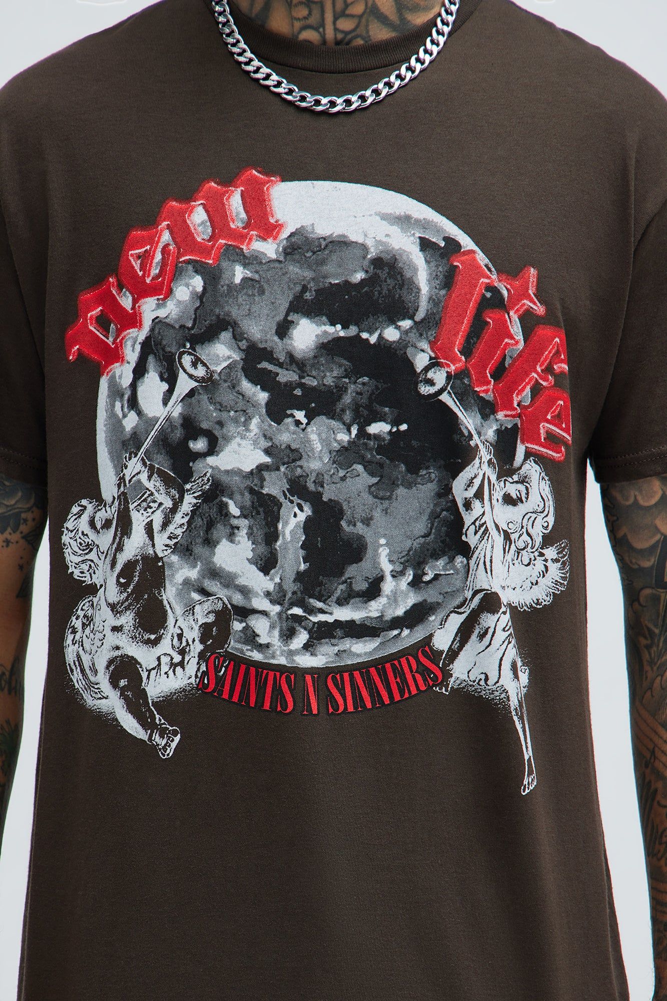 Big Hill Peaks Short Sleeve Tee - Chocolate sold by Fashion Nova product image thumbnail 3